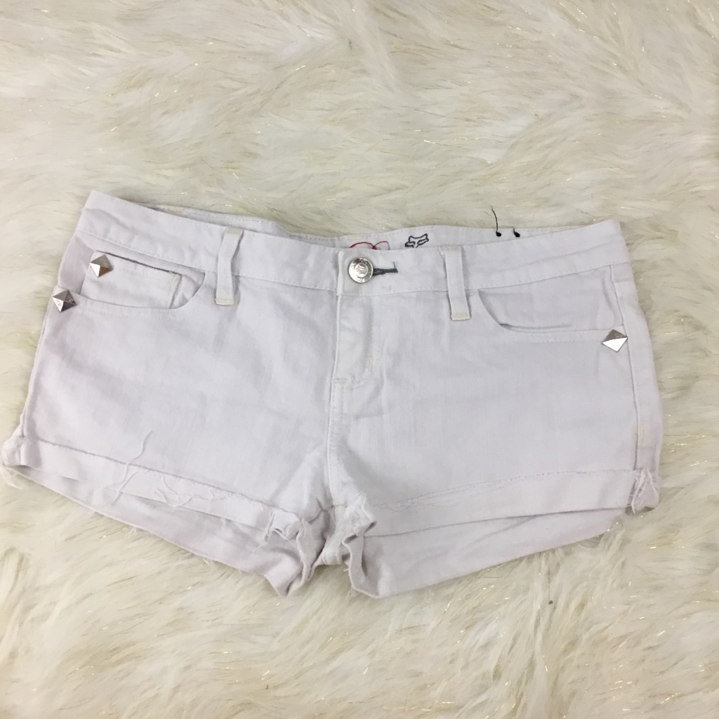 Fox Brand White Denim Shorts